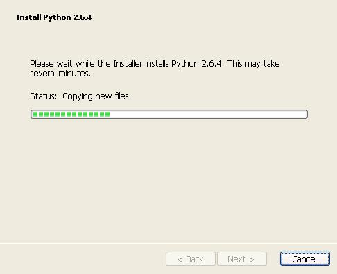 Pythonインストールイメージ４（2.6.4）