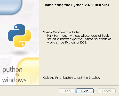Pythonインストールイメージ５（2.6.4）